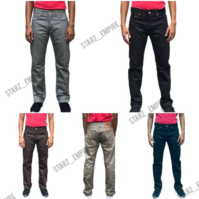 Slack Jeans Straigtcut Branded Mens Slack Straightcut Slack Jeans Straightcut lelaki Stok