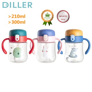 Diller 210ml/300ml ขวดนมปลอดสารพิษ Bpa - Free สําหรับเด็ก 8855