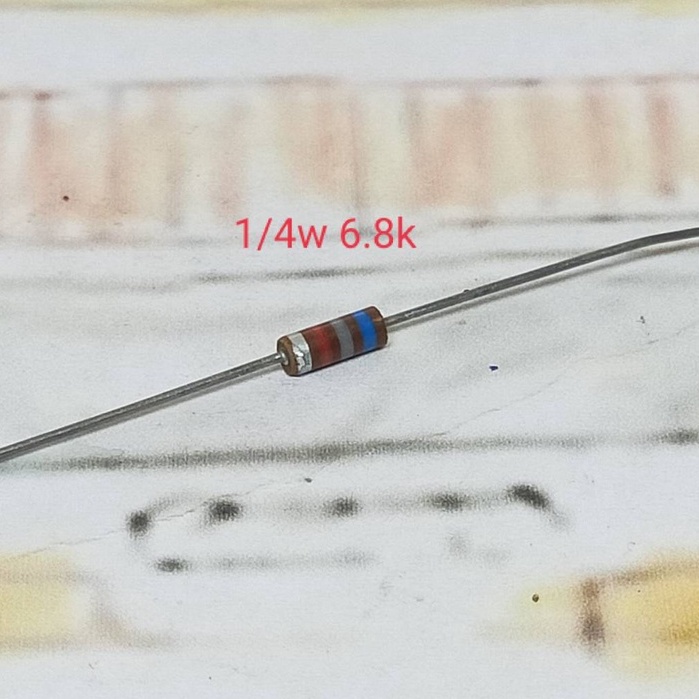 1/4w Resistor Carbon Composition ตัวต้านทาน คาร์บอนคอมโพสิต ญี่ปุ่น เก่าเก็บ ขนาด 1/4 วัตต์ (1ถุงมี 20 ชิ้น)