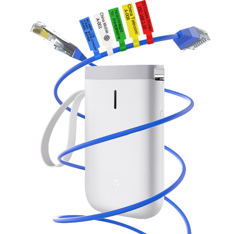 D11Cable printer Lable thermal Printer Mini Handheld Sticker Cable