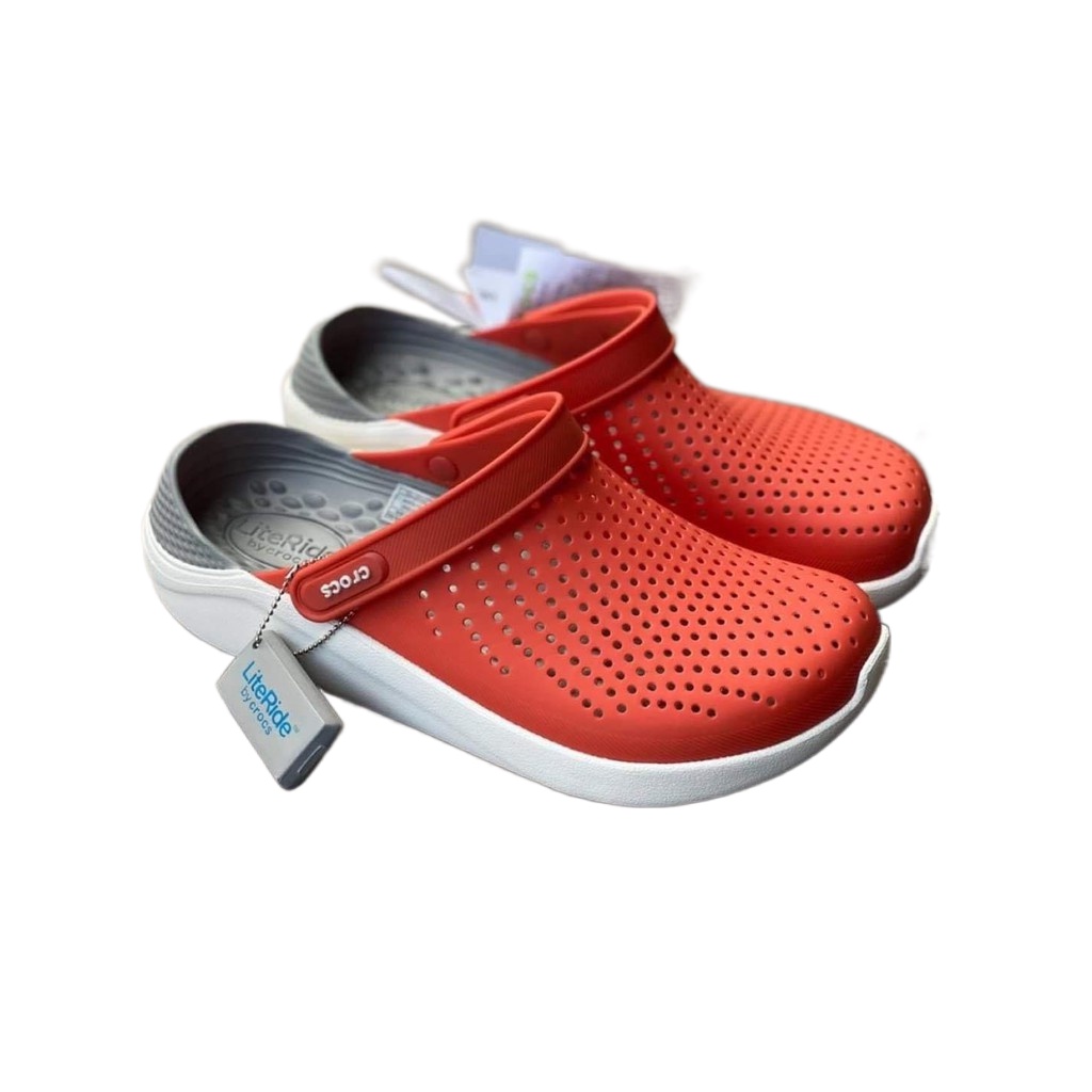 ของแท้ ใหม่ ขายดี ล่าสุด 2022✨(สีใหม่ ส้มอิฐ)✨รองเท้ายาง รองเท้าสุขภาพ สีใหม่พร้อมส่ง!!Crocs LiteRide Clog งาน Outlet ถู