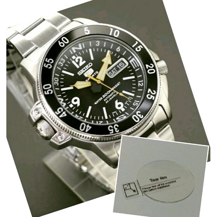 (ส่งเร็ว มีประกัน)ฟิลม์กระจกกันรอย สำหรับ SEIKO JUNGLE MASTER SKZ207 SKZ209 SKZ211