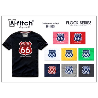 A-FITCH Supersoft T-Shirt SP-1955 เสื้อยืด คอกลม สกรีนกำมะหยี่ ลายสวย ผ้านุ่ม สวมใส่สบาย