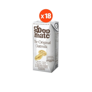 Goodmate The Original Oat Milk กู๊ดเมท นมโอ๊ต สูตรออริจินอล ขนาด 180 มล. (18 กล่อง)
