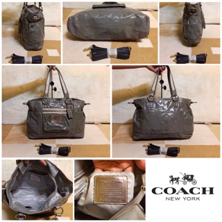 👝: COACH Poppy Book Tote แท้💯%