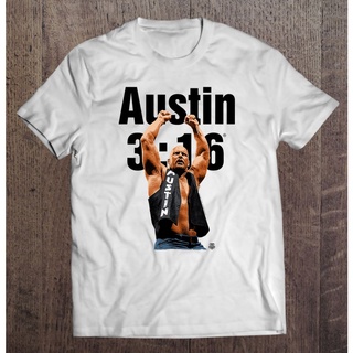 เสื้อยืด แขนสั้น พิมพ์ลาย Wwe Austin 316 สีพื้น