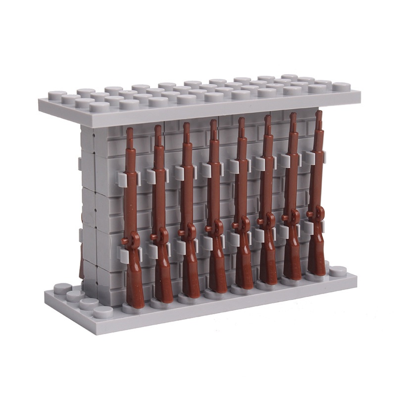 Lego ของเล่นเด็กตัวต่อ Weaponry Rack สองด้านชุดทหารเสริมการศึกษาเด็ก ...