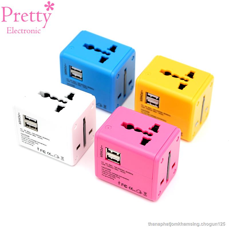 International Travel Adapter Multiple color Electric Plug Power ...