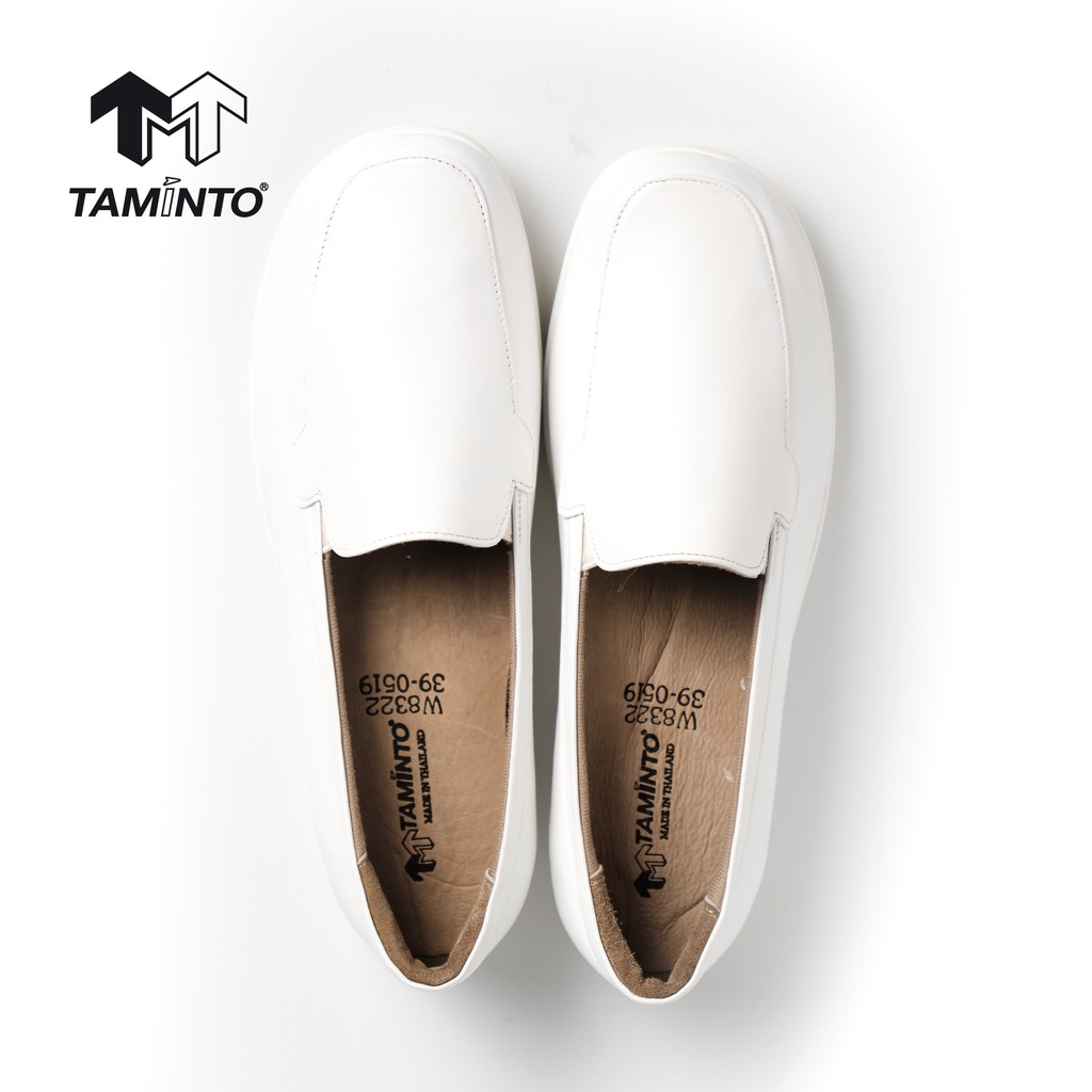 ส่งฟรี!! Taminto รองเท้าพยาบาล เพื่อสุขภาพ นักศึกษา ขาว เชฟ ปวดขา เจ็บเข่า W8322 Nurse Shoes