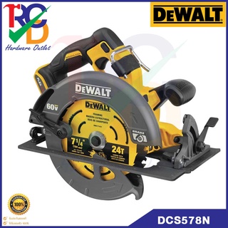 DEWALT เลื่อยวงเดือน 7-1/4 นิ้ว ไร้สาย 60V Max รุ่น DCS578N