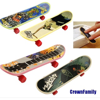 (Crownfamily) ของเล่นสเก็ตบอร์ดนิ้วมือ ขนาดเล็ก 3.7 นิ้ว สําหรับเด็กผู้ชาย และเด็กผู้หญิง