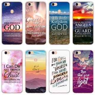 OPPO A39 A57 Reno 2 A12 A83 F5 F7 A73 Case TPU Soft Silicon Protecitve Shell Phone casing Cover Bible Verse Jesus Christ Christian