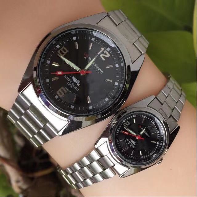นาฬิกาข้อมือ US SUBMARINE แท้ กันน้ำ 100%ไม่มีวันที่ สัปดาห์US Submarine รุ่น.J035 SUBMARINE รุ่น J035M