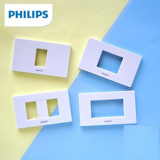 PHILIPS หน้ากาก ฝา 1 - 4 ช่อง ฟิลิปส์ รุ่น ลีฟ ✅สินค้าพร้อมส่ง