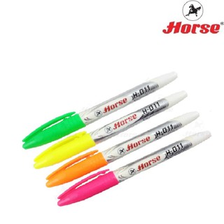 HORSE ตราม้า ปากกาเน้นข้อความ H-011 คละสี