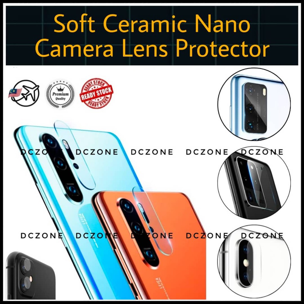 IP 11/12/13/14/15/16/Pro/Max/Plus/Mini IPHO NE เลนส์กล้องเซรามิค Protector Nano Film