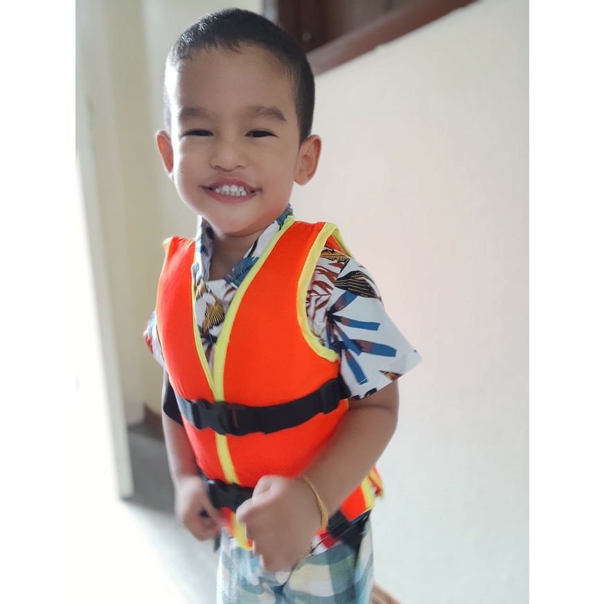 เสื้อชูชีพเด็ก และ ผู้ใหญ่ เบอร์ 1-7 มีนกหวีด ( สีชมพู ) โฟมหนาอย่างดี - รูปที่ 2