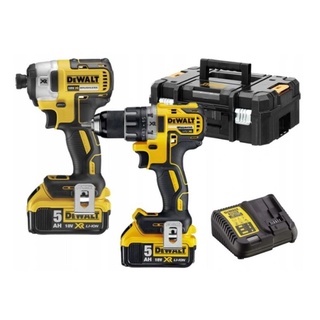 DEWALT ชุดเซ็ทสว่านกระแทกไร้สาย 18V DCK266M2T 18V DCD796 + DCF887