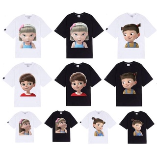 Tsmlxlt เสื้อยืดแขนสั้นผ้าฝ้ายพิมพ์ลาย Prince And Princess Emoji