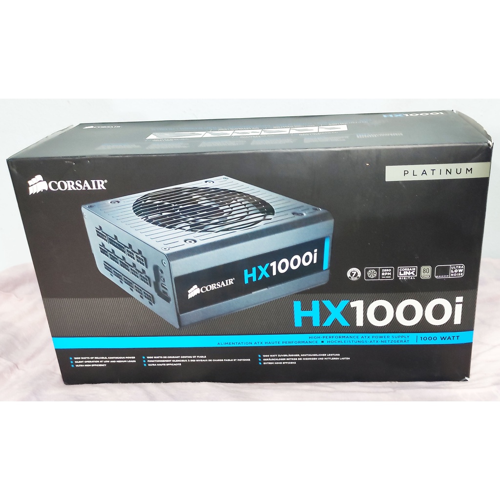 HX1000I CORSAIR POWER SUPPLY 1000W  80+ PLATINUM