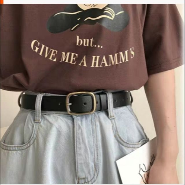 [พร้อม​ส่ง]​🌺🔥เข็มขัด​แฟชั่น​🔥🌺 หัวสี่เหลี่ยม​ผืนผ้า​ M915
