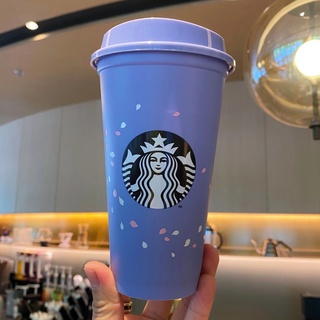 【มีสินค้า】 Starbucks แก้วกาแฟ Pp เป็นมิตรกับสิ่งแวดล้อม 473มล./16ฟลอยซ์