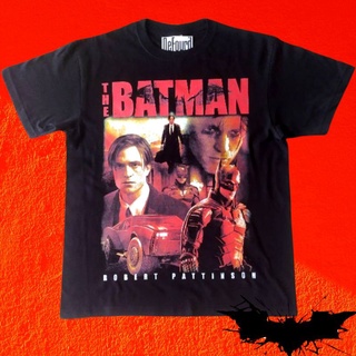 เสื้อยืด พิมพ์ลายภาพยนตร์ซูเปอร์ฮีโร่ The Batman Robert Pattinson DC 2022 โอเวอร์ไซซ์ สําหรับผู้ชาย และผู้หญิง