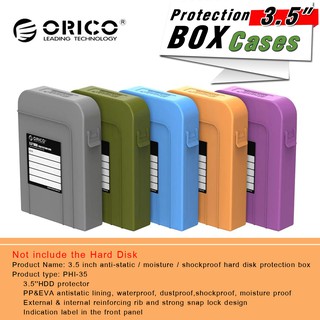 กล่องเก็บ Hard Disk ขนาด 3.5 inch ORICO 3.5 Inch HDD Protection box cases Hard Drive bag Portable HDD Case for External.