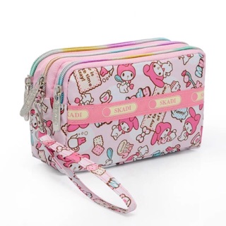 My Melody Triple Zip Wristlet  คล้องมือ 3 ซิป