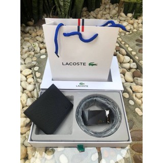 Lacoste เข็ม ขัดหนัง