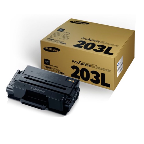 Samsung 203L ตลับหมึกโทนเนอร์ สีดำ ของแท้ Black Original Toner Cartridge (MLT-D203L)