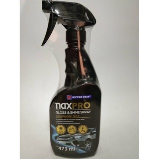 Naxpro Naxpro Gloss &amp; Shine spray ผลิตภัณฑ์สเปรย์เคลือบเงาสีรถยนตร์ โชว์คาร์ nippon paint 473 ml. !!! ราคาดี !!!