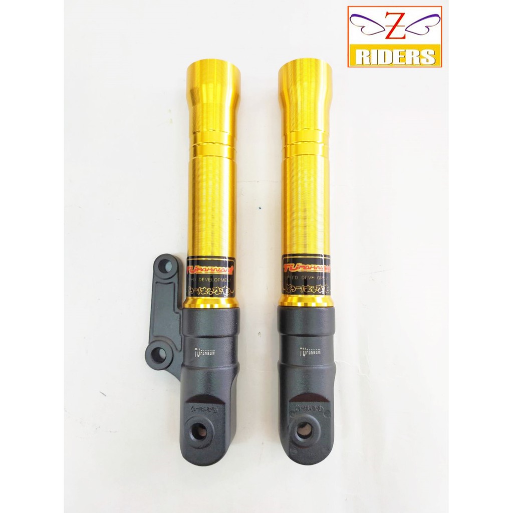กระบอกโช๊คหน้า TUPAKNAM NOUVO ELEGANCE-135 โช๊คเดิม หัวดำ สีทอง ใส่กับปั๊มเบรคเดิม จานเบรคขนาดเดิม