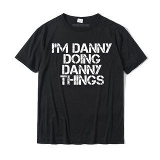 เสื้อยืดวินเทจเสื้อกันหนาวลําลอง คอกลม แขนสั้น ผ้าฝ้าย ลาย I M Danny Do Danny Things เหมาะกับของขวัญคริสต์มาส สําหรับผู