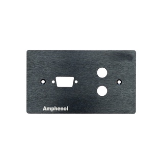 AMPHENOL AMW-V-AU-003PB Aluminium Outlet Plate Black Colour