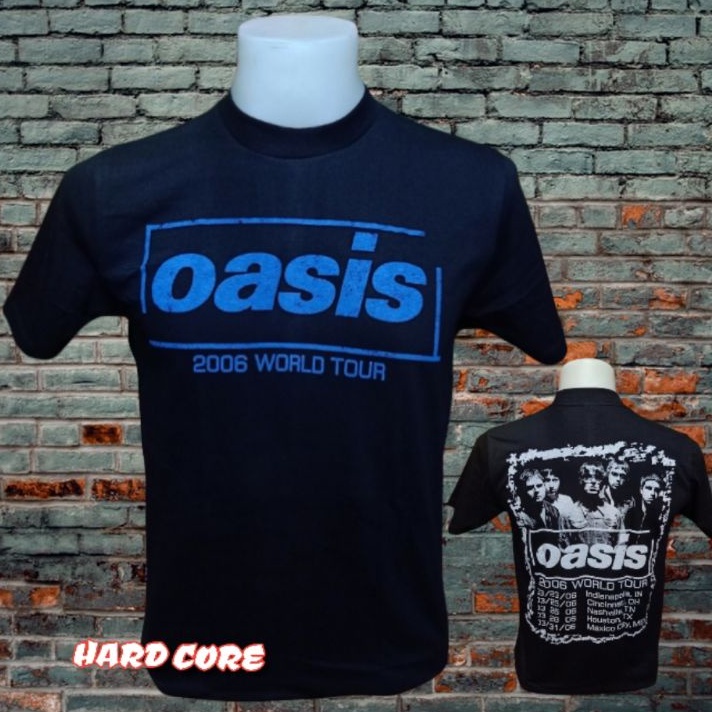 เสื้อวง OASIS วงร็อคในตำนาน ไม่มีตะเข็บข้าง คอฟิต ป้ายUSA เสื้อทัวร์ เสื้อร็อค วินเทจ วงร็อคต่างประเ