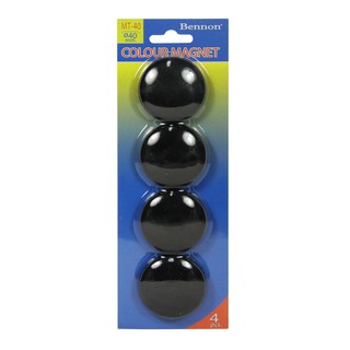 เม็ดแม่เหล็กกลม BENNON MT-40 ขนาด 40 มม. สีดำ (PC)