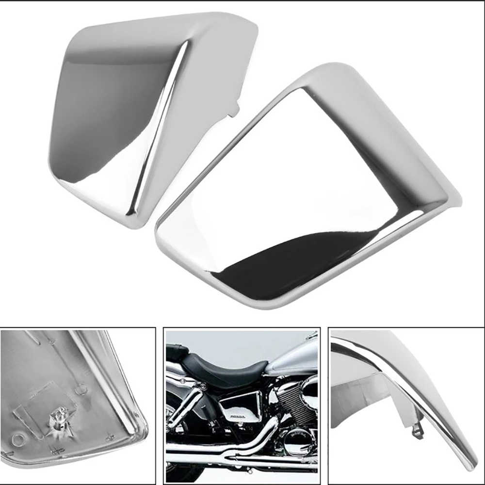 Chrome Black Motorcycle Side Fairings Cover Guard For Honda Shadow ACE VT400 VT750 VT 400 750 1997-2003