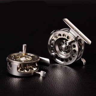 โลหะอลูมิเนียมอัลลอยด์ Fly Fishing Reel สําหรับ Lake เหยื่อน้ําเค็ม Casting Tackle ฤดูหนาวตกปลาน้ําแข็ง Reels 1:1 ปลาหล่อกลองล้อ 240731