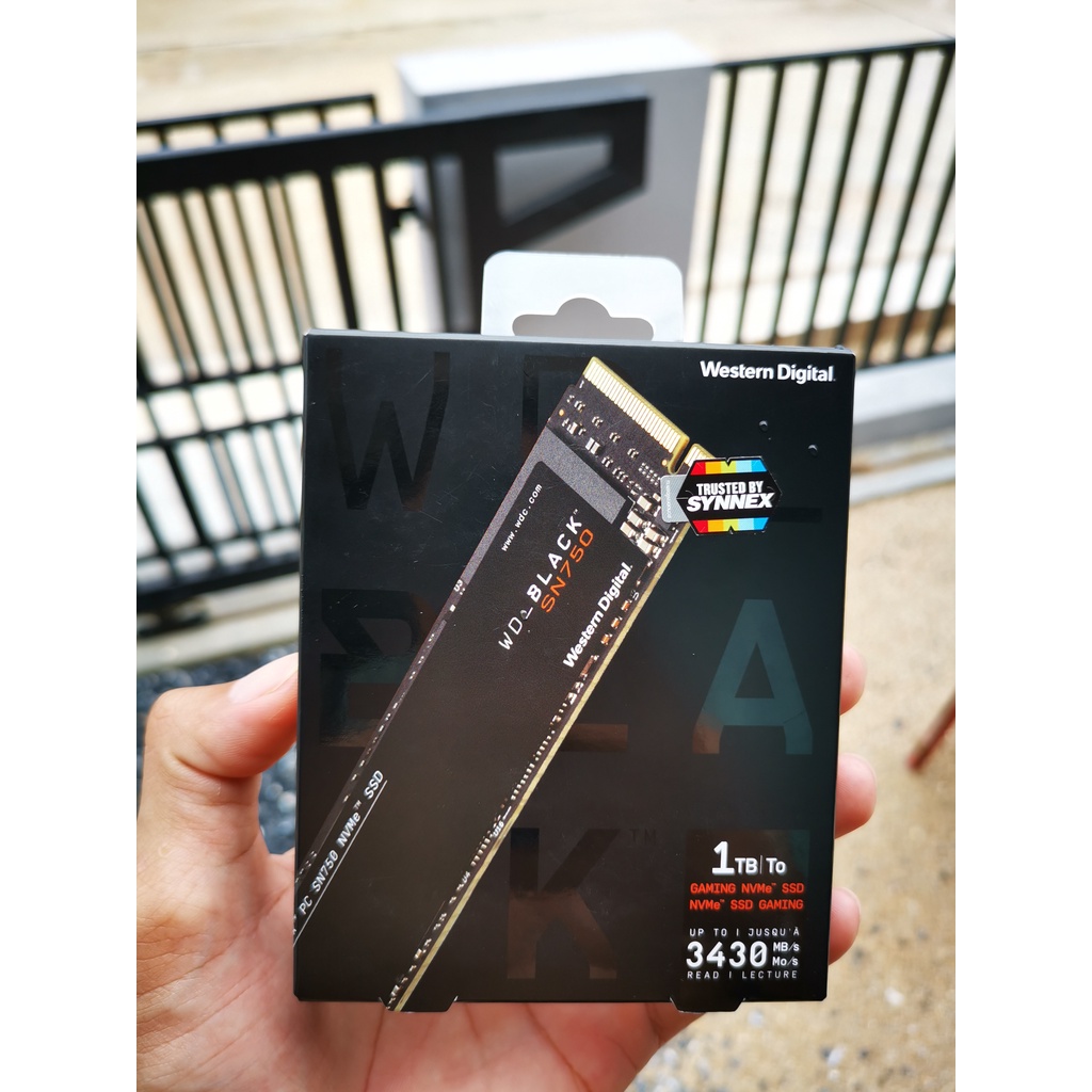 SSD M.2 PCIe/NVMe WD BLACK SN750 1 TB มือ2