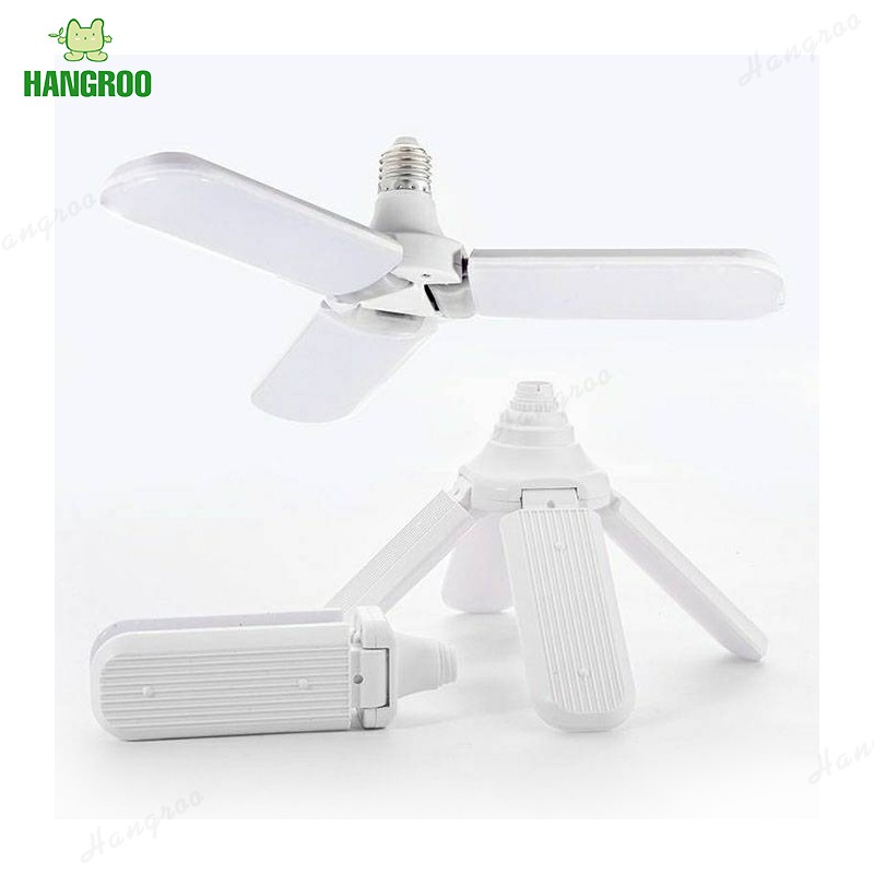 HANGROO SY09 หลอดไฟ LED ทรงใบพัด พับเก็บได้ ประหยัดพลังงานไฟ ปรับมุมโคมไฟได้
