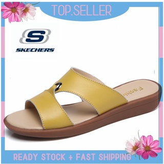 [พร้อมส่ง] *Skechers__go Walk Arch Fit รองเท้าแตะโลฟเฟอร์ ส้นแบน แบบสวม สําหรับผู้หญิง ผู้ชาย