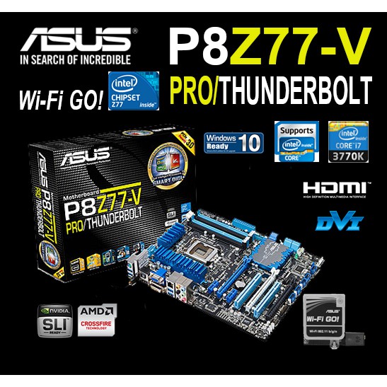 Mainboard INTEL ASUS P8Z77-V PRO/THUNDERBOLT (Socket 1155) มือสอง พร้อมส่ง แพ็คดีมาก!!! [[[แถมถ่านไบ