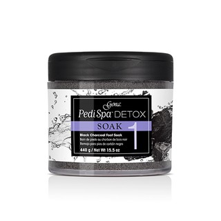 ของแท้! Gena Pedi Spa Detox Charcoal Soak : ชาร์โคล แช่เท้า  - 15.5 oz.