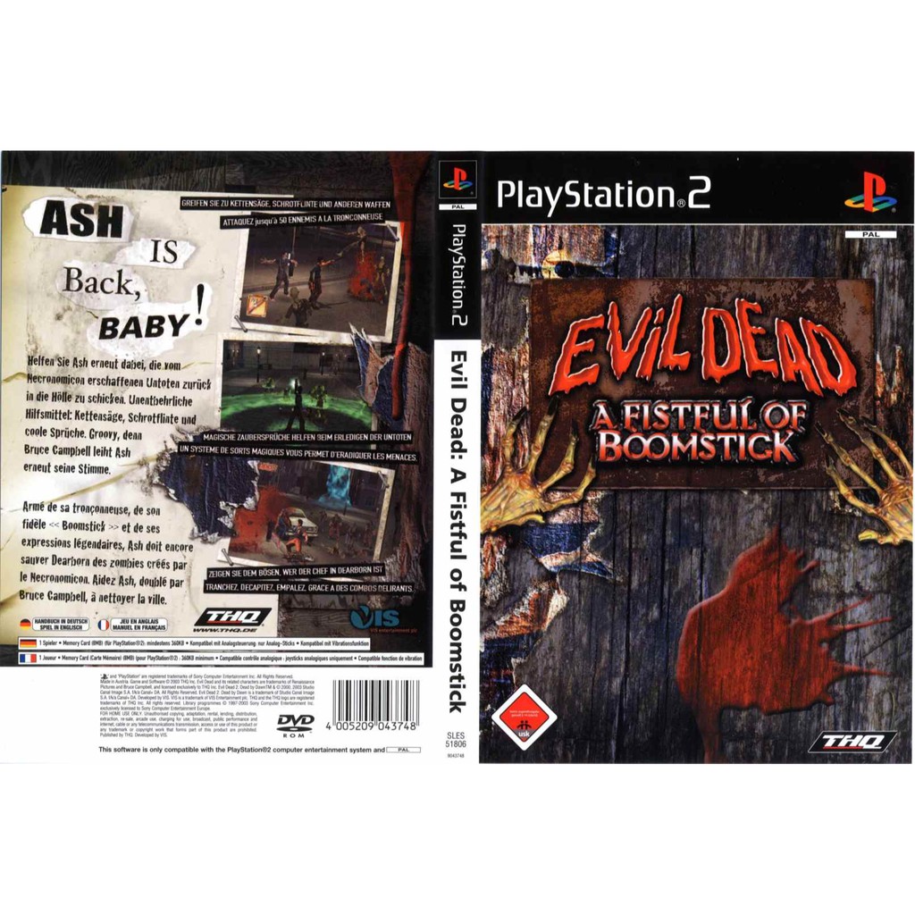 เกมส์ Evil Dead A Fistful of Boomstick (PS2) สำหรับเครื่องที่แปลงระบบแล้วเท่านั้น
