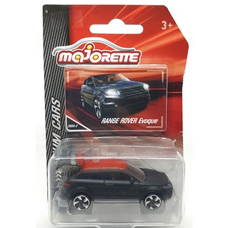 Majorette Range Rover Evoque - Red Roof - Matte Black Color /Wheels 5LTS /scale 1/59 (3 inches) Package with Card