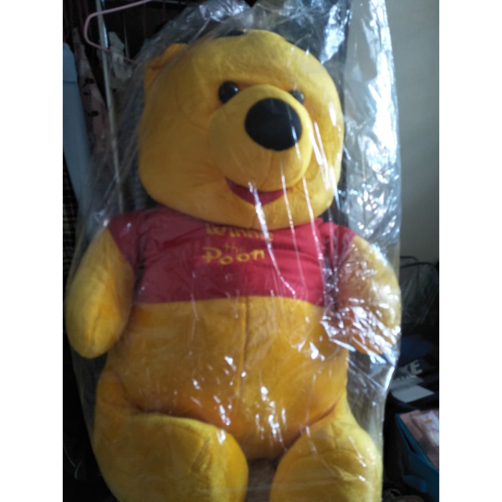 ตุ๊กตาหมีพูห์ตัวใหญ่ ขนาด 100-110 ซม. ขนนุ่มนาโน ใส่เสื้อน่ารัก ตัวใหญ่กอดได้ พร้อมส่งมีเก็บปลายทาง - รูปที่ 6