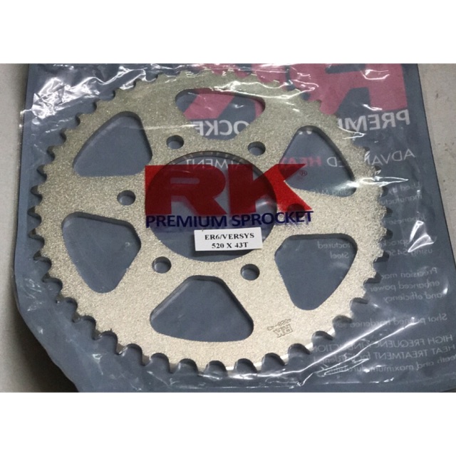 Kawasaki ER6 / Versys / Z750 / Z800 Rk Sprocket 520 X 43T