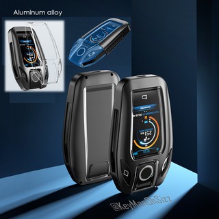 เคสโลหะรีโมทรถบีเอ็มดับเบิ้ลยู BMW LCD Screen 2021 New Design แบบ 2 ชั้น Double-Layer Metal Aluminum Alloy Key Cover