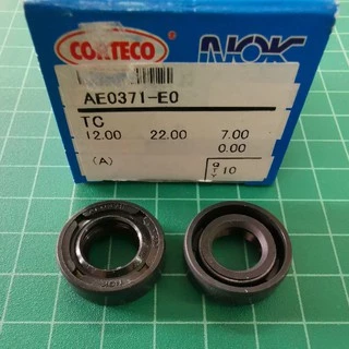 ซีลข้อเหวี่ยง NOK อย่างดี 12-22-7 ซีลข้อ พ่นยา 767 TL26 ตัดหญ้า CG260 T200 ซีล (ราคาต่อ 1ตัว) 12 22